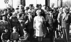 Встреча ветеранов 324-й стрелковой дивизии в парке Горького. 1986 г.
